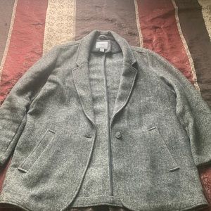 Gray Unisex Buisness Casual Coat